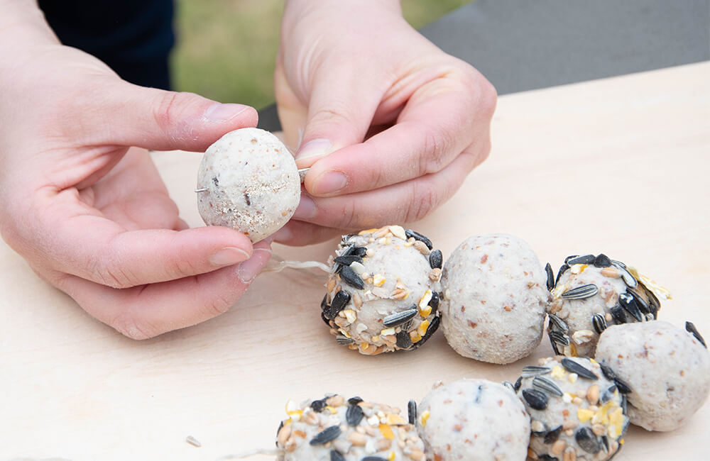 Pindakaas klei, die ook gebruikt kan worden voor vetbollen.